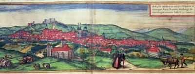 Vue de la ville de Burgos, de l