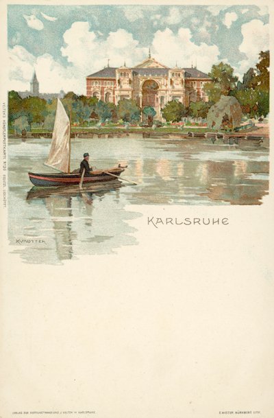 Vue de la ville de Karlsruhe en Allemagne - German School
