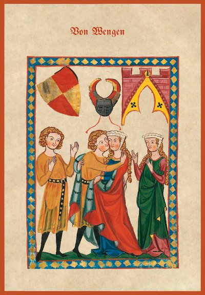 Von Wengen, copie de f.300r du Codex Manesse - German School