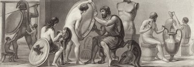 Travail et occupations dans la Grèce antique. Illustration pour Bilder-Atlas - German School
