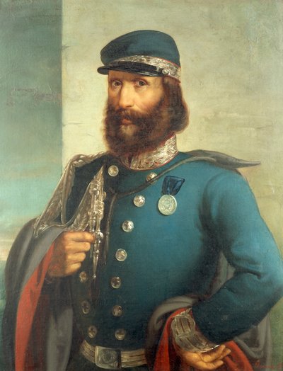 Portrait de Giuseppe Garibaldi, par Gerolamo Induno - Gerolamo Induno