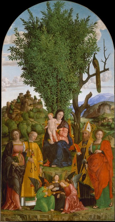 Madone et enfant avec des saints, vers 1520 - Gerolamo dai Libri