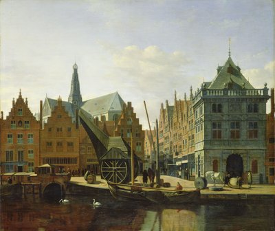 Vue du Spaarne à Haarlem, 1667 - Gerrit Adriaensz Berckheyde