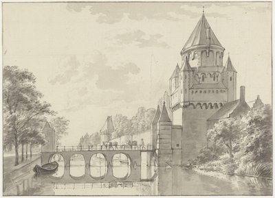 Vue de la Kleine Houtpoort, Haarlem - Gerrit Adriaenszoon Berckheyde