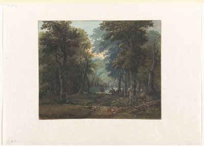 Chasseurs dans une forêt - Gerrit Battem