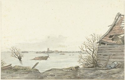 Vue de Ransdorp inondé, février 1825 - Gerrit Lamberts