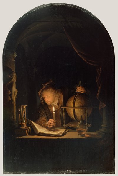 Astronome à la chandelle, c.1650 - Gerrit Dou