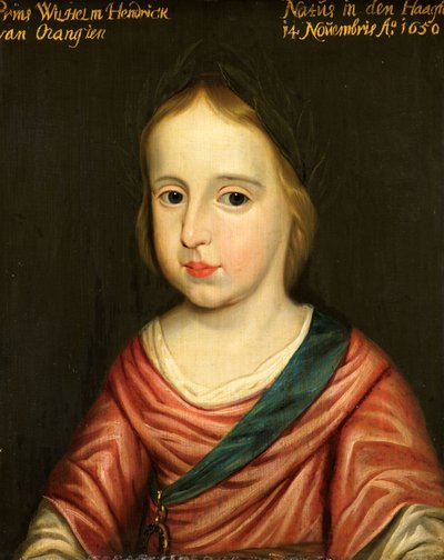 Portrait de Willem III Prince d