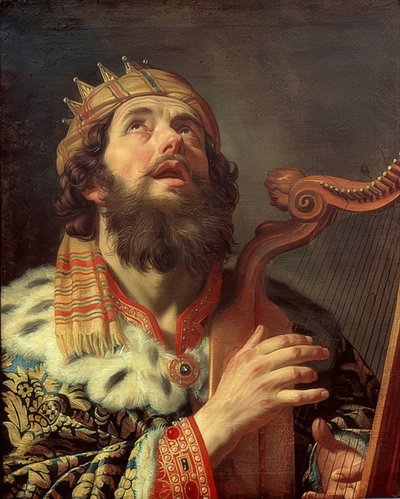 Le roi David jouant de la harpe. 1622 - Gerrit van Honthorst