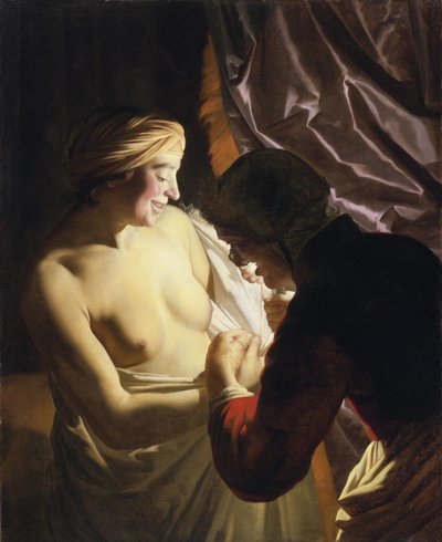 La chasse aux puces - Gerrit van Honthorst