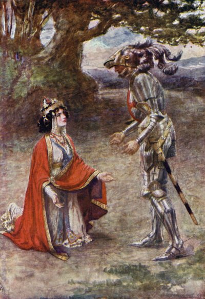 Le Chevalier de la Croix Rouge était complètement vaincu - Gertrude E. Demain (after) Hammond