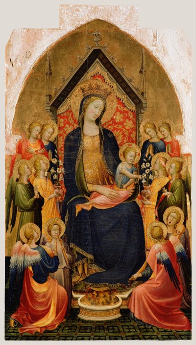 Madone et Enfant avec des anges musiciens, vers 1410 - Gherardo Starnina