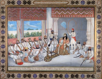 Muhammad Abd al-Rahman dans sa cour - Ghulam Ali Khan