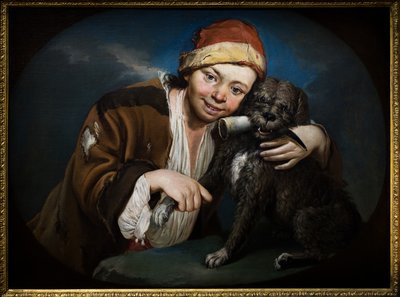 Garçon avec un chien - Giacomo (1698-1767) Ceruti