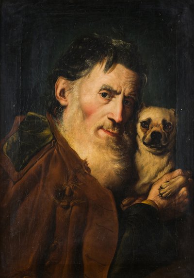 Un vieil homme avec un chien, 1740s - Giacomo Ceruti