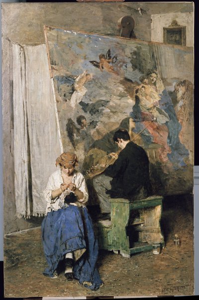 Vandalisme (pauvre vieux!) - Giacomo Favretto