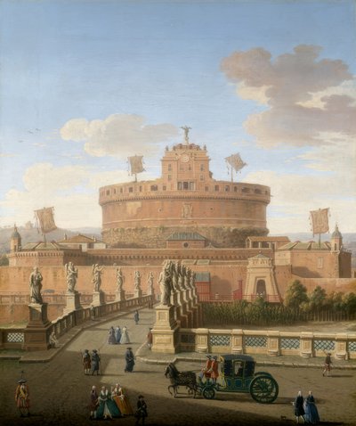Rome, vue du château Saint-Ange - Giacomo van Lint
