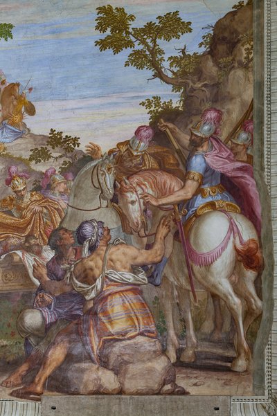 Alexandre le Grand couvrant le corps de Darius d