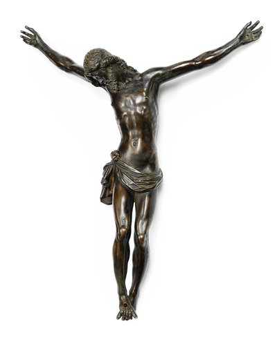 Figure du Christ crucifié, moulée d