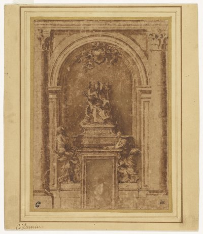 Projet pour le tombeau du pape Alexandre VII à Saint-Pierre de Rome - Gian Lorenzo Bernini