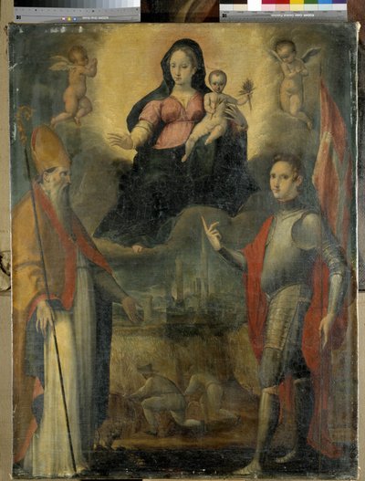 Madone et enfant avec les saints Mercuriale (patron de la ville de Forli) et Valeriano - Gianfrancesco Modigliani
