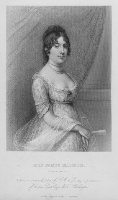 Mme James Madison, Dolly Paine (gravure) - Gilbert (after) Stuart