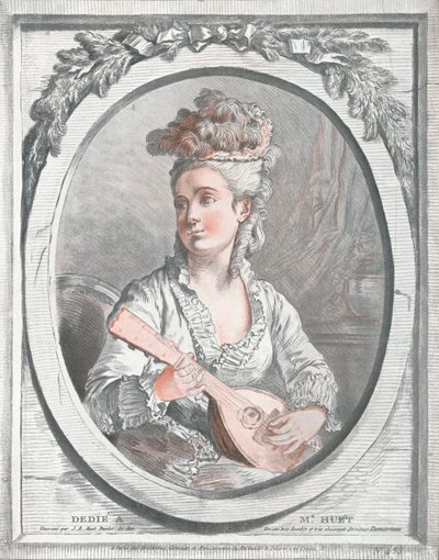 Portrait de Madame Huet, 18ème siècle - Gilles Demarteau