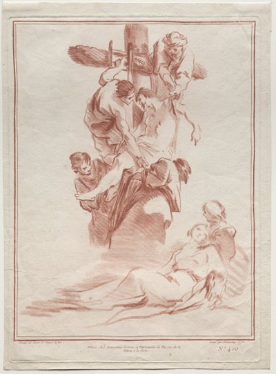 La descente de croix, 1773 - Gilles Demarteau