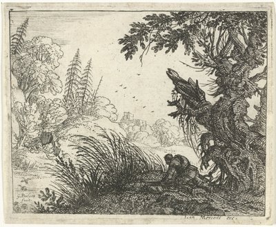 Paysage avec un chasseur - Gillis Peeters (I)