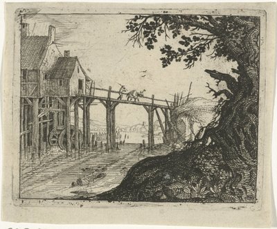Paysage avec un moulin à eau - Gillis Peeters (I)