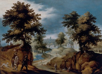 Paysage avec figures - Gillis van III Coninxloo
