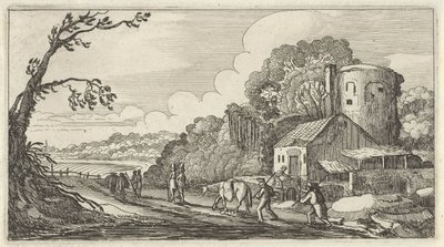 Paysage avec voyageurs - Gillis van Scheyndel (I)