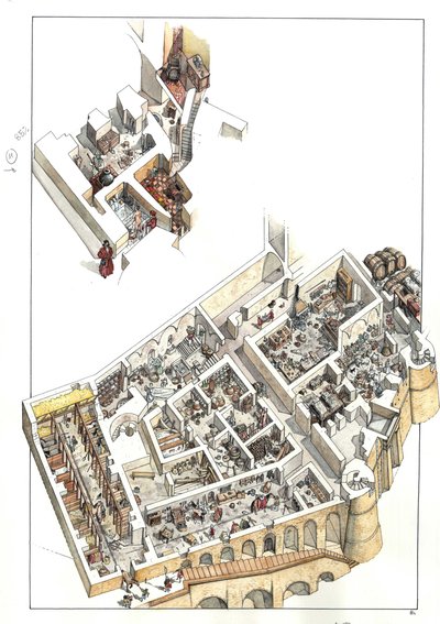 Reconstruction en vue de découper les zones souterraines où se trouve l