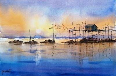 La cabane de pêche « Golden Hour » - Giorgio Gosti