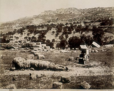 Agrigente : vue des ruines du Temple de Jupiter - Giorgio Sommer