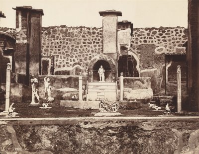 Maison de Marcus Lucretius, Pompéi, vers 1870 (photo) - Giorgio Sommer