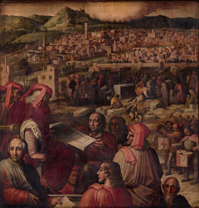 Arnolfo di Cambio montre le plan d