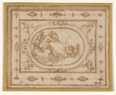 Aurore et Tithonius, étude pour une décoration de scène pour une représentation d