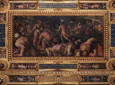 Défaite de Radagasio sous Fiesole - Giorgio Vasari