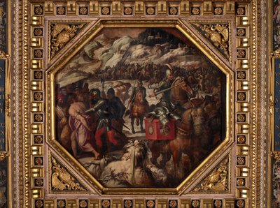 Défaite des Vénitiens à Casentino - Giorgio Vasari