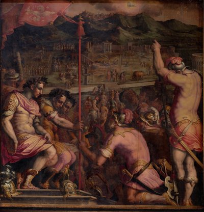 Fondation de Florentia, une colonie romaine, 1563-1565 - Giorgio Vasari