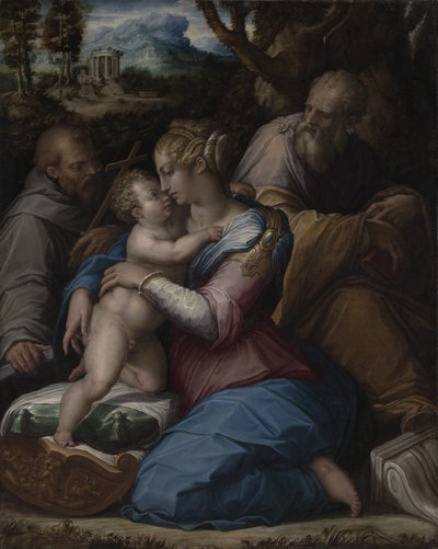 La Sainte Famille avec saint François - Giorgio Vasari