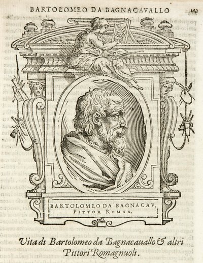 Milan, Biblioteca Braidense, Vite de piv excellent, Giorgio Vasari 1568, Bartolomeo Ramenghi dit Bagnacavallo - Giorgio Vasari