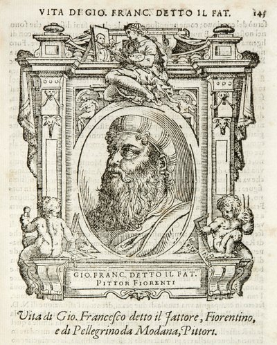 Milan, Biblioteca Braidense, Vite de piv excellent, Giorgio Vasari 1568, Giovan Francesco Penni dit Il Fattore - Giorgio Vasari