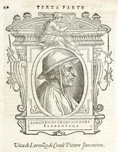 Milan, Biblioteca Braidense, Vite de piv excellent, Giorgio Vasari 1568, Lorenzo di Credi - Giorgio Vasari