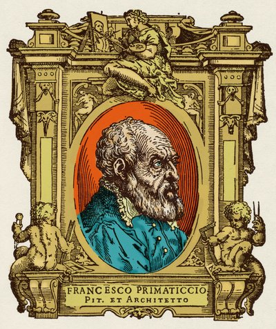 Portrait de Francesco Primaticcio dit Le Primatice (1504-1570) peintre, sculpteur et architecte. Il était membre de l