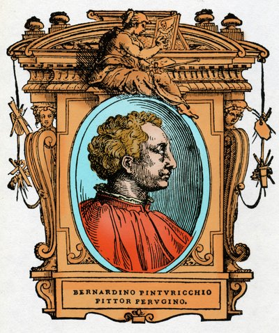 Portrait de Pinturicchio (Bernardino di Betto Bardi) - Giorgio Vasari