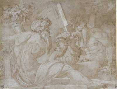 Trois dieux fluviaux - Giorgio Vasari