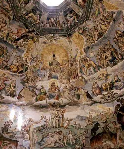 Le Jugement dernier (détail) - Giorgio and Zuccari Federico  Vasari