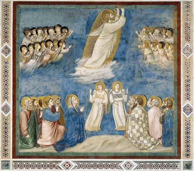 Ascension du Christ, Détail de la Vie et Passion du Christ, par Giotto - Giotto (c.1266 1337)